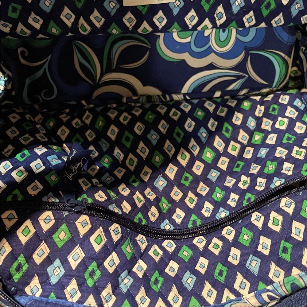 Vera Bradley “Mediterranean” Bowler Bag w/Crossbody Wallet - Picture 4 of 16